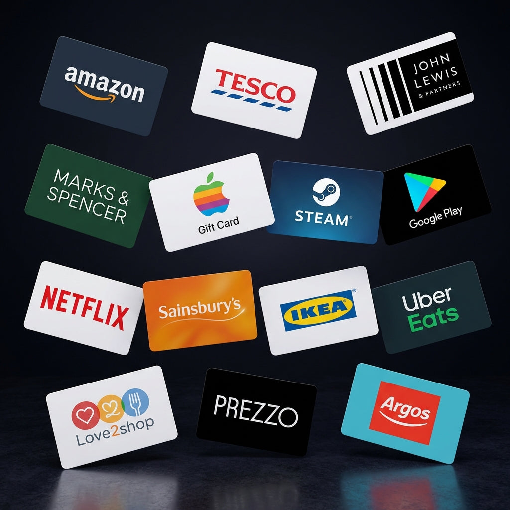 Collection of Premier UK Gift Cards