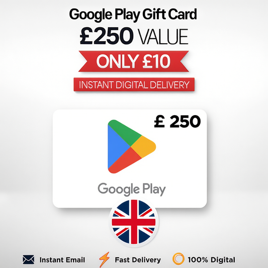 £250 Google Play – SELLING OUT SECONDS! £250 Apps/Games for £10 – Instant Delivery – CLAIM THIS INSTANT!